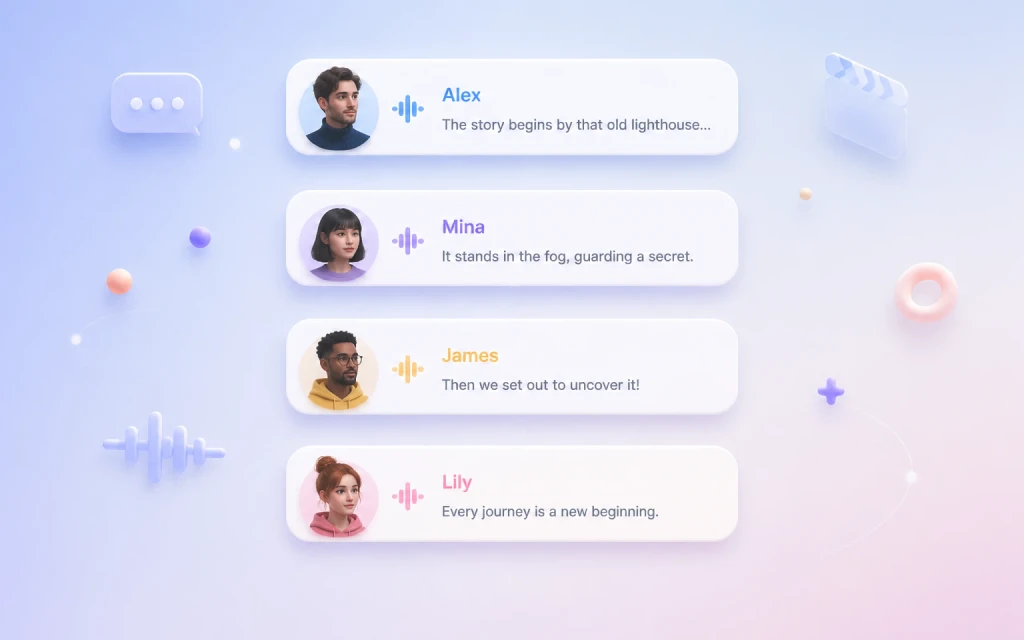 Assign Different Voices to Multiple Characters