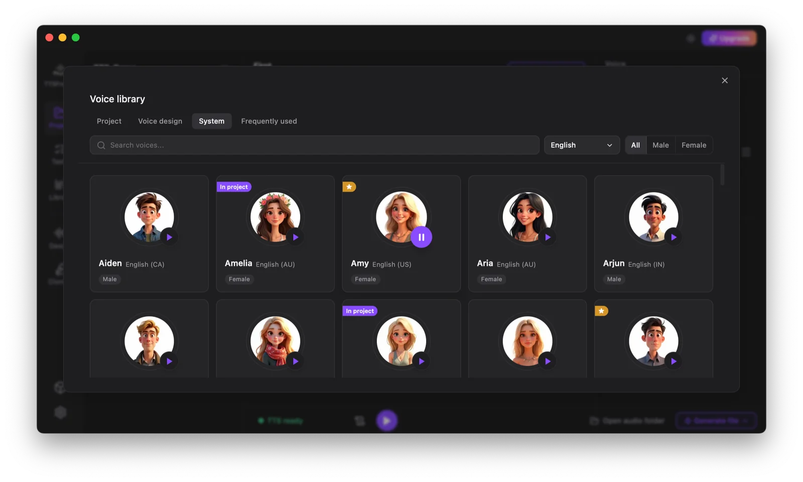 Step 2: Pick an AI Voice